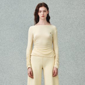 Rare Shirring Top_Pale Yellow