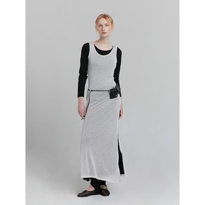 LAYERED MAXI DRESS [WHITE]