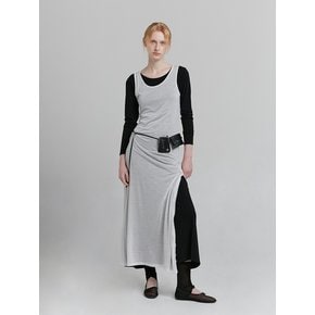 LAYERED MAXI DRESS [WHITE]