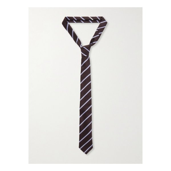 더프랭키샵 렌 스트라이프 트윌 타이 브라운 46376663162949621