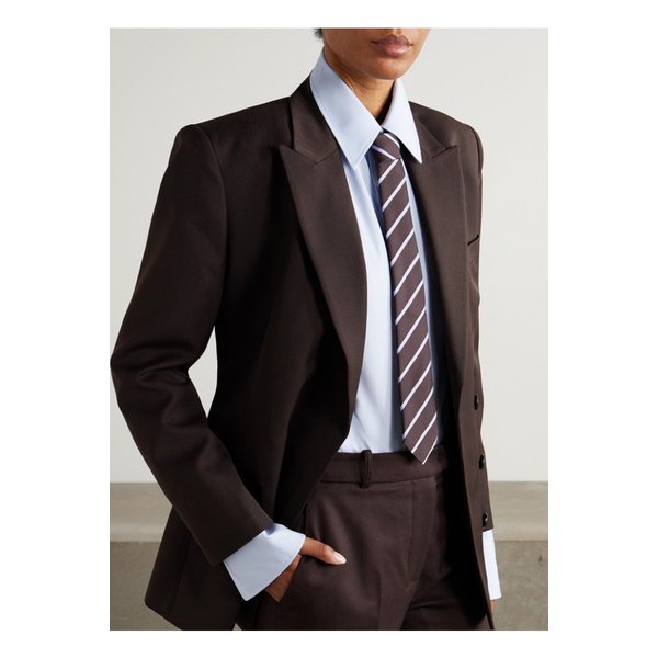 더프랭키샵 렌 스트라이프 트윌 타이 브라운 46376663162949621