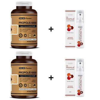  시니케어 호주 시그니처 프로폴리스 6000mg 180캡슐x2통 골드 고함량