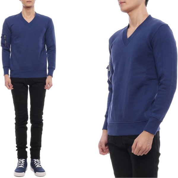 [부산점] 남성 브이넥 맨투맨 (W4HJ668B928 155)