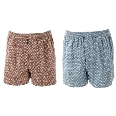 와코루 면 70수 주자 기하학나염 트렁크 (WMP5401)