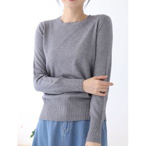 다이아 라운드넥 니트 OKN102_P371629207