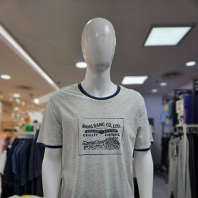 남성 라운드 레터링 반팔 티셔츠 NTK528-1