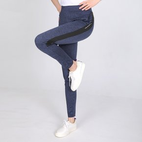 렛미인 여성 멜란지 뱃살커버 와이드 밴딩 바지(XS32LP020W)