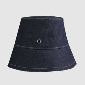 사이드 아일렛 버킷햇 데님 CROSS EYELET BUCKET HATDENIM