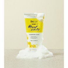  대용량 폼클렌징 디어루시 허니 그릭 요거트 클렌징 클리어