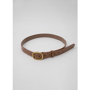 (S-BT-0007)REAL LEATHER GOLD BUCKLE BELT