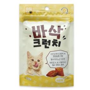 고양이간식 바삭크런치 치킨 70g 1P 캣스낵 비스켓