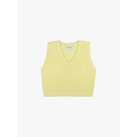 핑크파인애플 V BOXY VEST_YELLOW