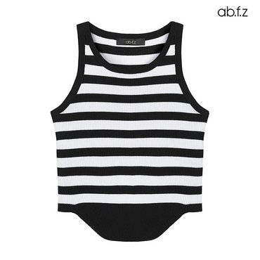 ab.f.z 모던 골지 라인 민소매 니트 (AFX2QW37A)