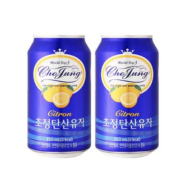 일화 [본사직영] 초정탄산수 350ml 유자 X 24캔