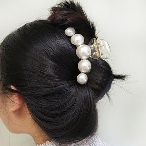 올림머리 집모던게핀 진주 머리핀 헤어핀