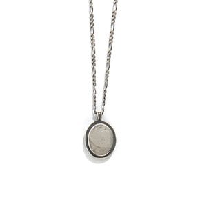 SEWN SWEN SILVER MINI REVERSIBLE MIRROR NECKLACE