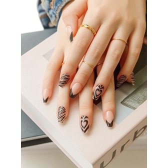 뮤즈마크 리유저블 네일팁 어썸 지브라(코핀)