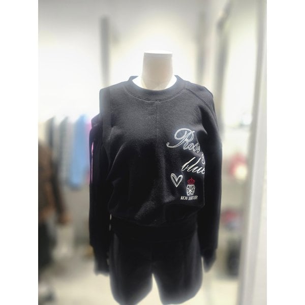 [여주점] 리본장식 자수포인트 스웻티셔츠EQ3OTL53