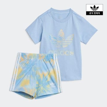 아디다스키즈 [아디디스키즈] (080-100)SHORT TEE SET (JD2893)