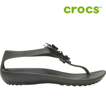 크록스 샌들  J9  205600 060   Womens Crocs Serena Embellished Flip_P374841763