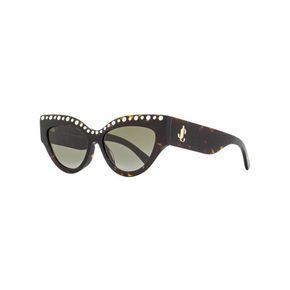 3972113 Jimmy Choo Womens Cat Eye Sunglasses Sonja/G/S 086HA Havana 55mm 65053583