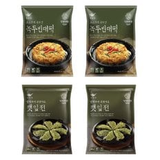 사옹원 깻잎전 400g x 2 + 녹두빈대떡 400g x 2 (총 1600g) 맛있는 간식 야