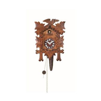  독일 뻐꾸기 시계 괘종시계 Quarter call cuckoo clock with 1 Day Movement 5 Leaves Bird Tu 6