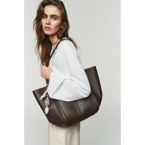 ZARA 자라 우먼 맥시 토트 백 브라운 6042612700 6042612 1268629