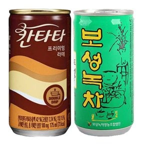 칸타타프리미엄라떼 175ML+보성녹차 (60캔구성)WC928