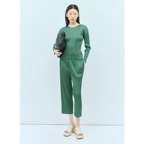 [해외배송] 24 S/S PP38JK161 63-MOSS GREEN 이세이 미야케 DECEMBER 탑 B0111052982