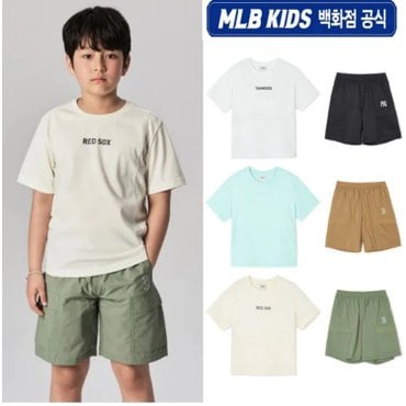 MLB키즈 아웃도어 반팔 티셔츠 세트 (3color)7AS1CP243