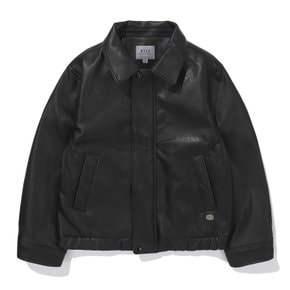 BA51JK01BK 블랙 에코레더 자켓