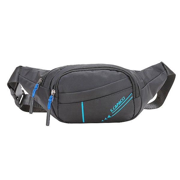 [옷자락] 남성 스트리트 패션 형광 스트랩 지퍼 크로스 미니 힙색