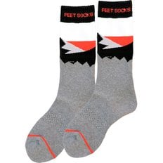 주니어 스키양말 FEET SOCKS JUNIOR B BK-RD