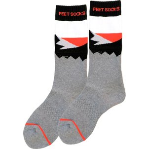  주니어 스키양말 FEET SOCKS JUNIOR B BK-RD