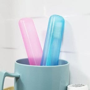 반투명 칫솔통