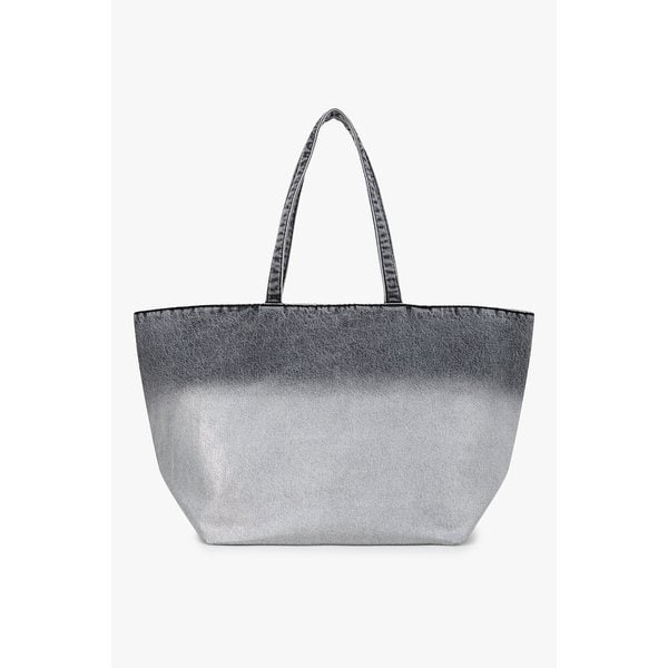 PUNCH 라지 코팅 데님 토트백 3616170106000