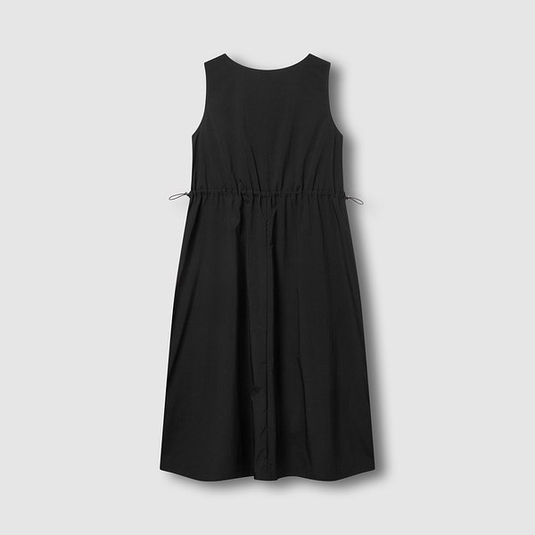 여 사각사각 민소매 집업 원피스 J136201068099