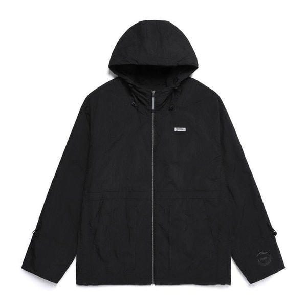 [여주점] N252UJP130 NRN 셔링 우븐 셋업 바람막이 CARBON BLACK