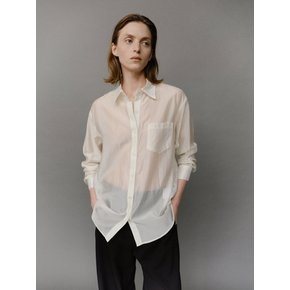 Mist sheer shirt Ivory