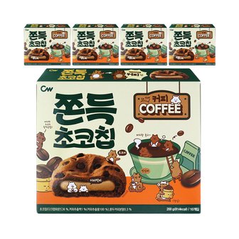  CW 청우 쫀득초코칩 커피 200g x 5개 / 찰떡파이 커피맛 쿠키