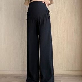 여성 임산부 와이드 스트링 팬츠_P408392880
