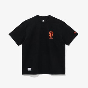 남녀공용 MLB 샌프란시스코 자이언츠 베이직 로고 티셔츠 블랙 14405335