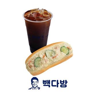 빽다방 사라다빵+아메리카노(ICED)