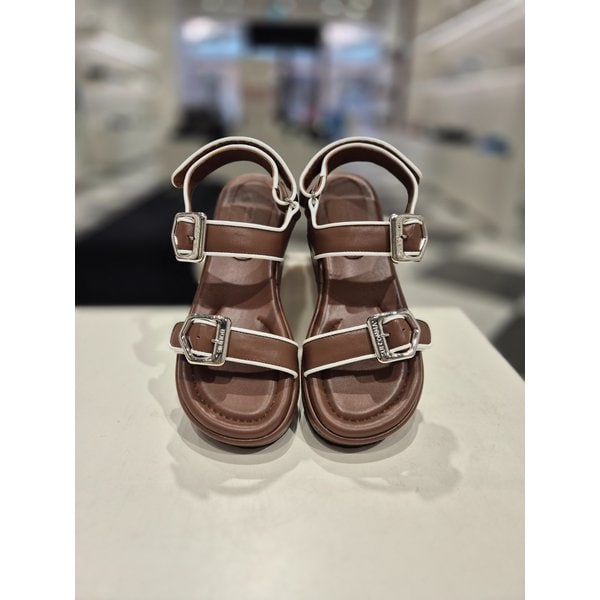 [여주점] Line Buckle Strap Sandal(brown)_DG2AM25047BRN