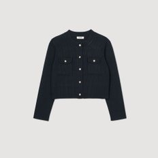 산드로 [25SS 미드시즌세일 30%] 골지 니트 가디건 SF25S3FRGDH39