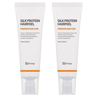  닥터탑 실크프로틴 헤어필 노워시 트리트먼트 120ml 2개
