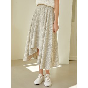 Unbalance flare skirt (mint)