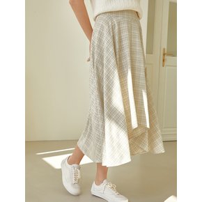 Unbalance flare skirt (mint)