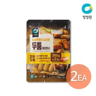 청정원 참나무 훈연 고소한 두툼 비엔나(번들) 300g+300gx2개